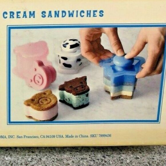 Williams Sonoma ice cream Sandwich molds Cutters NEW in box - Picture 7 of 8